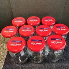 【 容積３００ｍｌ 】ジャム空き瓶　空き瓶　ガラス瓶　蓋付き　１0個セット