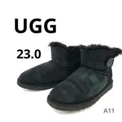 UGG ムートンショートブーツ 23.0ベイリーボタン　柔らかなシープスキン