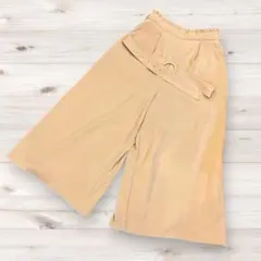 20 ミッシュマッシュ 美脚キュロット ピンクベージュ S ベルト付 フェミニンのサムネイル