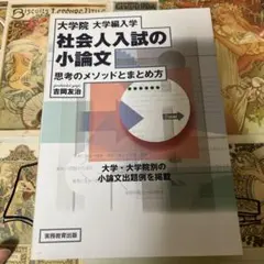 大学院・大学編入学社会人入試の小論文 思考のメソッドとまとめ方
