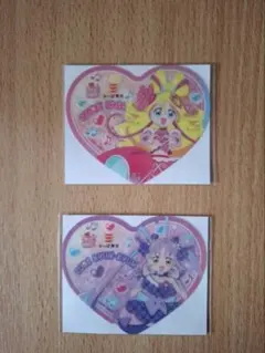 キミとアイドルプリキュア2種セット　コースター　かっぱ寿司