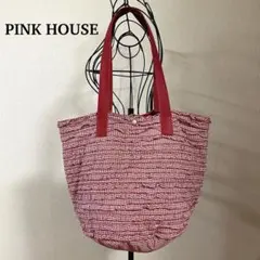 PINK HOUSE ドットチュールピコフリル トートバッグ - メルカリ