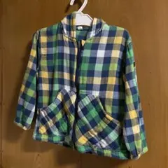 チェック柄フード付きアウター 95cm