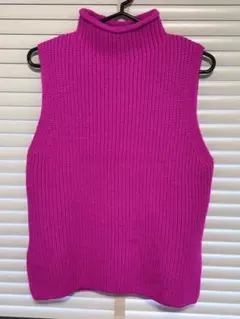 ZARA ノースリーブセーター Mサイズ ピンク