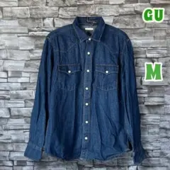 GU ジーユー デニムシャツ M