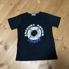【美品】【お値下げ】AVIREX デザインTシャツ　ブラック　黒 FREEサイズのサムネイル