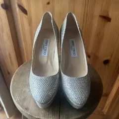 JIMMY CHOO ゴールドハイヒール