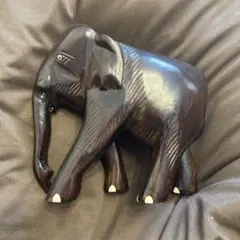 象 木彫り 置物 インテリア