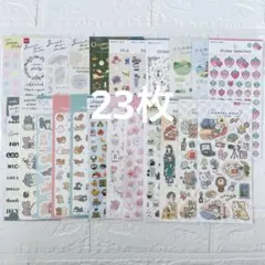 ② シートシール　23枚　まとめ売り　セリア　キャンドゥ　ダイソー