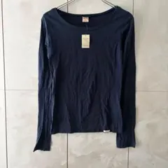 Abercrombie&Fitch クルーネックロンTM ネイビー　ワンポイント