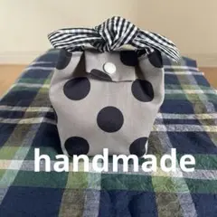 ハンドメイド♪おにぎりポーチ。。。ドット✖️ギンガムチェック♪のサムネイル