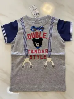 【訳あり新品】DOUBLE.B クマプリント Tシャツ 100cm