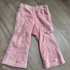 familiar ピンク コーデュロイ パンツ　90