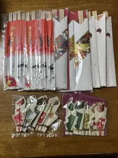 祝箸、和風木製箸 、爪楊枝セット