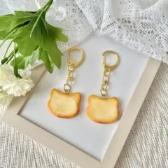 【2個セット】ねこちゃんとくまさんのクッキーチャーム【フェイクスイーツ】