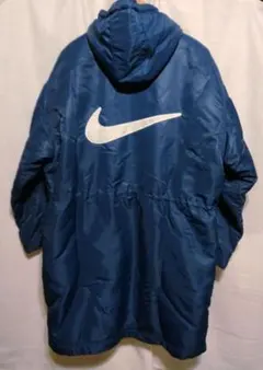 NIKE　ナイキ　ベンチコート　ナイロンジャケット　90s　スウォッシュ　銀タグ