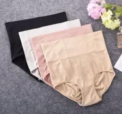 新品深ばき純綿美形ショーツお腹まで包む 産後 骨盤 矯正 補正下着【4枚セット】