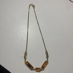 ネックレス ヴィンテージ アンティーク べっ甲色 アクセサリー