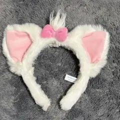 美品 東京ディズニーリゾート 猫耳カチューシャ マリーちゃん