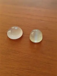 ✰２個セット✰ローズクォーツ　ムーンストーン✰ルース✰カボション