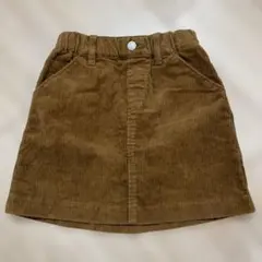 UNIQLO キッズ　110コーデュロイブラウンスカート