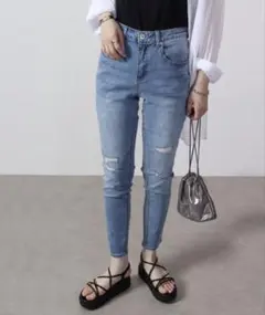 新品未使用 デニム スキニー