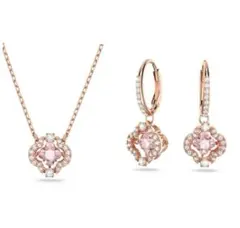 Swarovski スワロフスキー ネックレス ピアス セット ピンクゴールド