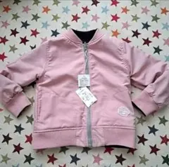 【la poche biscuit】100♡リバーシブルアウター♡ピンク×デニム