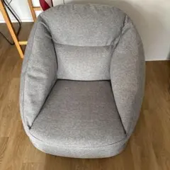 無印良品　空気でできたソファ　グレー