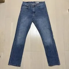 Wrangler スリム ストレート ブルー デニムパンツ W30×L30 青