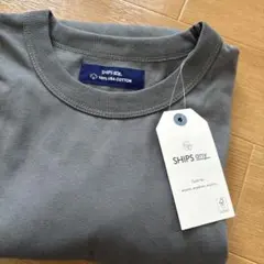未使用　ships any USAコットン　2ポケット　Ｔシャツ グレー　Lのサムネイル