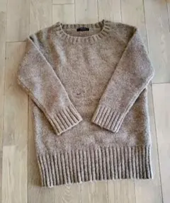 COMME CA ISM ざっくり 長袖ニット Ｌ