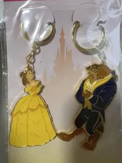 東京ディズニーリゾート ベルと野獣 キーホルダー 2個セット