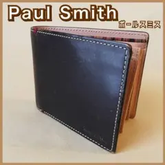 現品限り匿名配送 Paul Smith ポールスミス メンズ折り財布 ブラウン