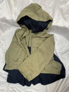 カーキ/ネイビー マウンテンパーカー