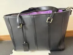 Clelia クレリア 黒レザー トートバッグ 大容量 ビジネス用 レディース