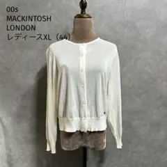 MACKINTOSH LONDON リネン混 白カーディガン レディース44のサムネイル