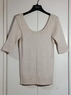 美品　THE ROW　カシミヤ100ニット　ベージュ　XS 美品THE ROWカシミヤ100ニットベージュXS