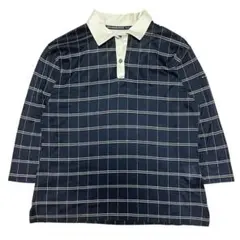 【BURBERRY GOLF】バーバリーゴルフ ラガーシャツ チェック柄 (S)のサムネイル