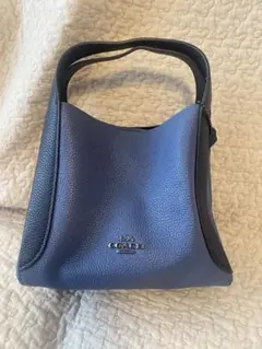 COACH ショルダーベルト付き ハンドバッグ ブルー コーチ