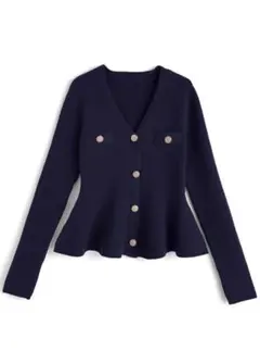 《即購入⭕️》GRL Vネックペプラムニットトップス[lt114]