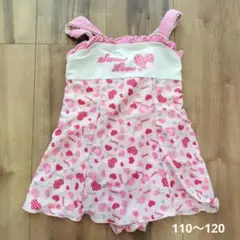 ハート柄水着　110〜120