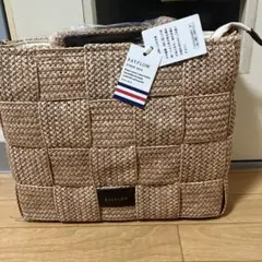 BAYFLOW 編み込みデザイン かごバッグ