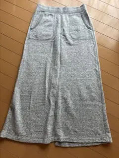 12月16日までの価格 UNIQLO グレー スウェットロングスカート M
