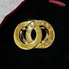 ​✨️極美品✨️CELINE セリーヌ スカーフリング ダブルサークル ゴールド