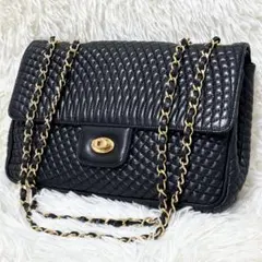 バリー ショルダー チェーン ターンロック　ロゴ　キルティング ヴィンテージ 革