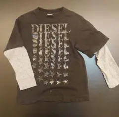 DIESEL ディーゼル 長袖レイヤー付きTシャツ ロンT　120