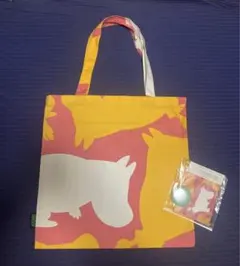 新品　ムーミン　トートバッグ　缶バッジ付