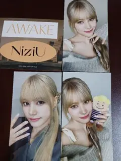 NiziU AWAKE 初回AB通常限定 トレカ ステッカー4枚 ニナ NINA
