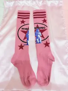 HYSTERIC GLAMOUR ソックス 靴下 ピンク ハイソックス ヒス